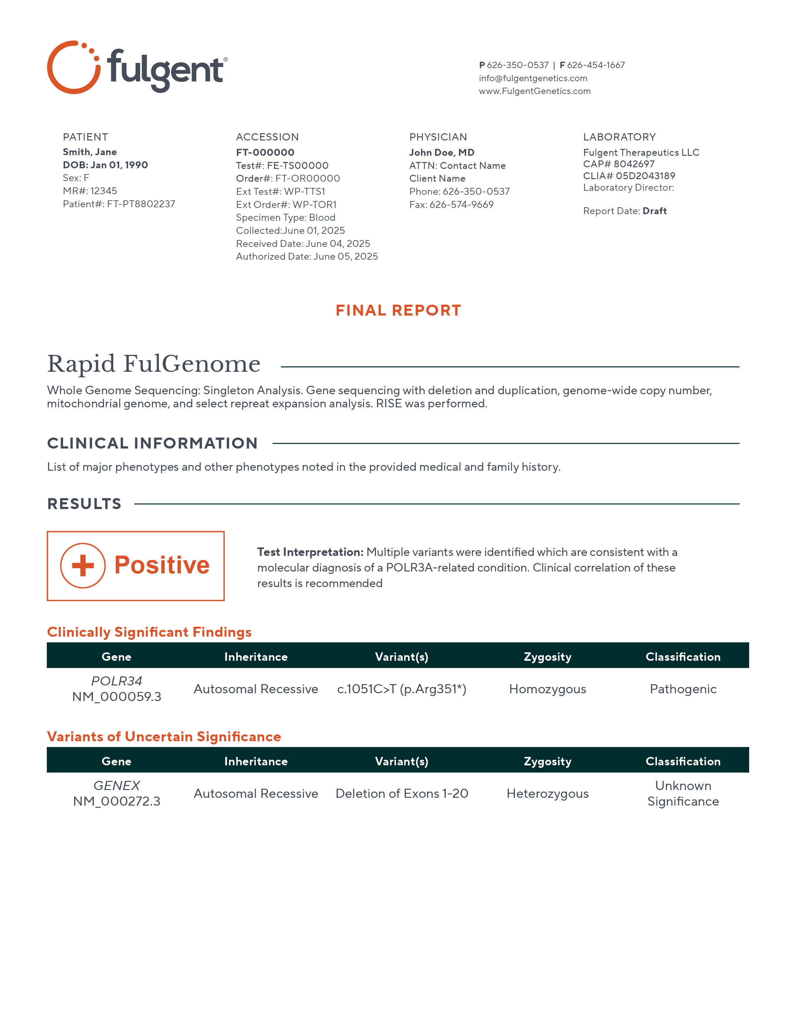 Rapid FulGenome Final Report for RISE.